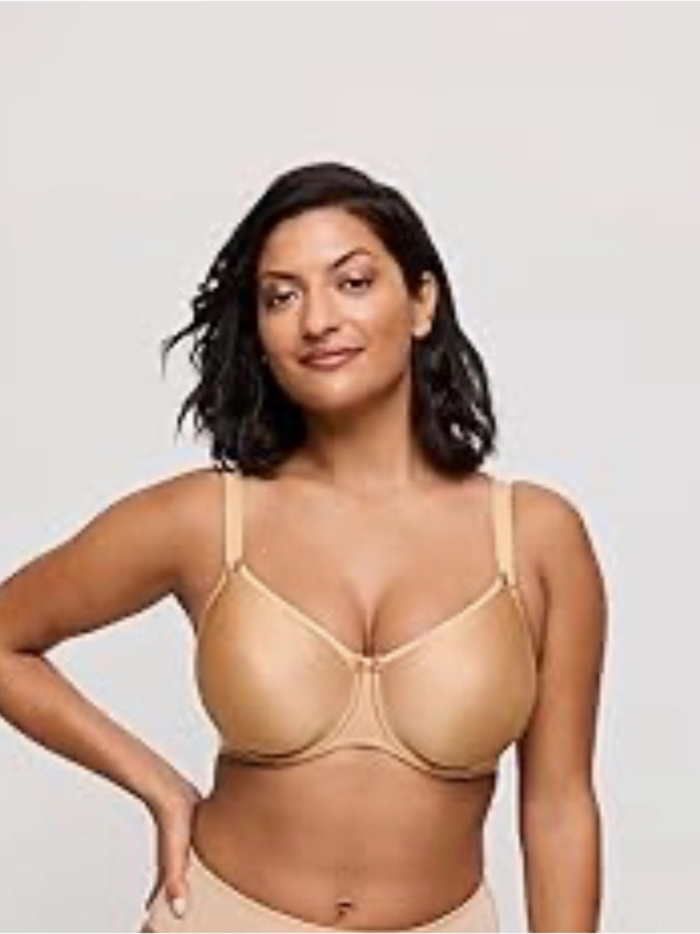 PrimaDonna Satin Full Cup Underwire Bra | 40D (UK) / 40D (US) | Light Tan | NWT